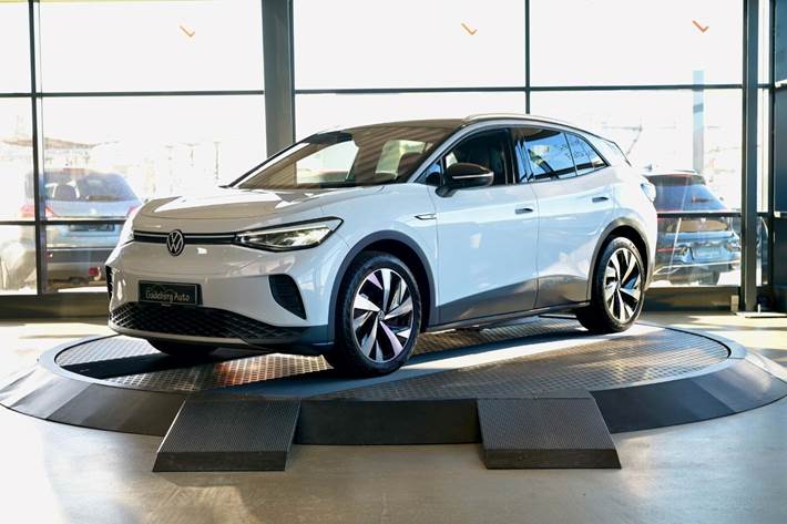 Hvid VW ID.4 fra 2021 set udefra