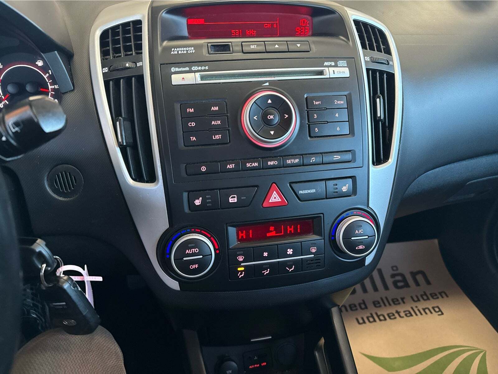 Grå Kia Ceed fra 2010