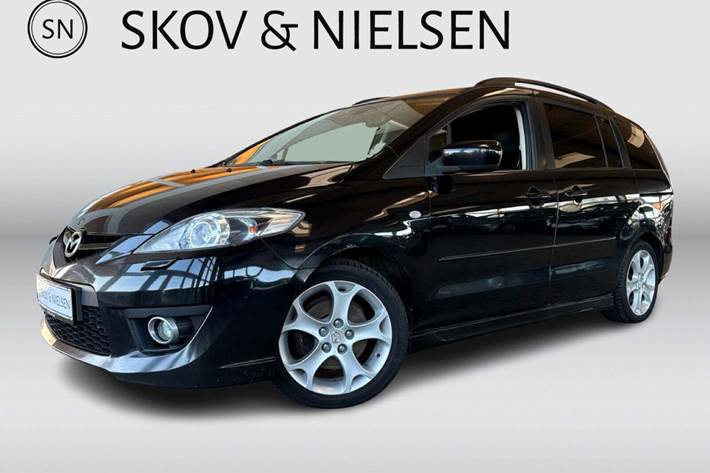 Sort Mazda 5 fra 2009 set udefra