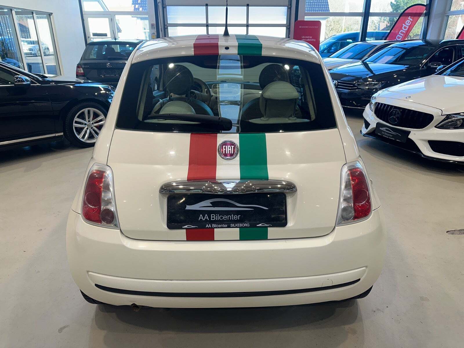 Hvid Fiat 500 fra 2011