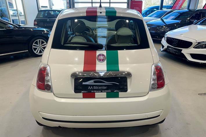 Hvid Fiat 500 fra 2011