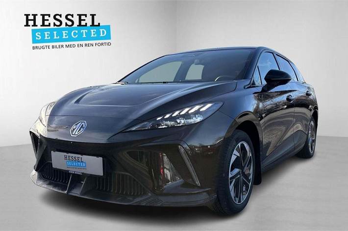 Sort MG 4 fra 2023 set udefra