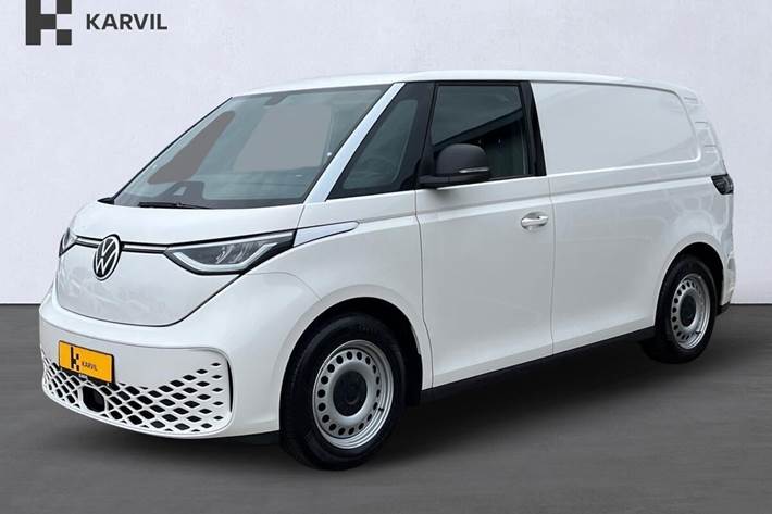 Hvid VW ID.Buzz fra 2025 set udefra