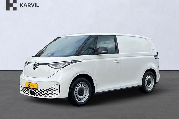 Hvid VW ID.Buzz fra 2025 set udefra