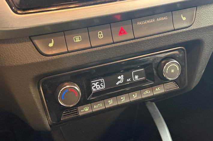 Hvid Skoda Fabia fra 2019