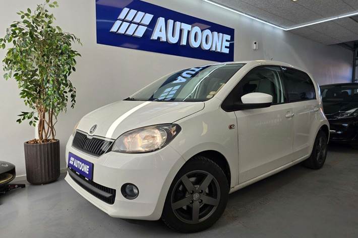 Hvid Skoda Citigo fra 2014