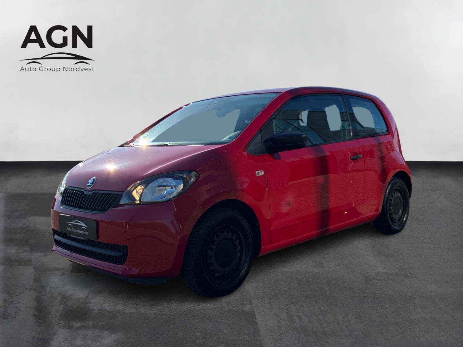 Rød Skoda Citigo fra 2016