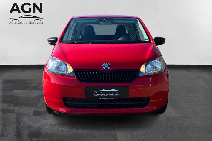 Rød Skoda Citigo fra 2016