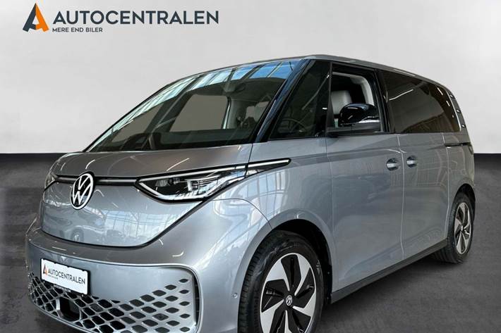 Sølv VW ID.Buzz fra 2023 set udefra