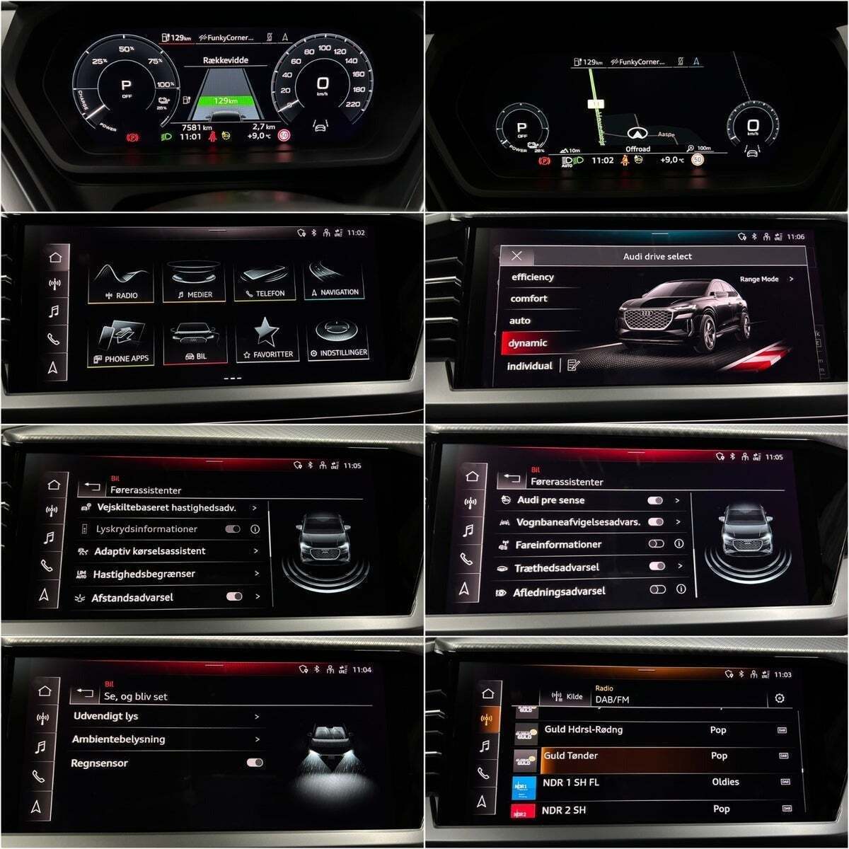 Sølv Audi Q4 e-tron fra 2024