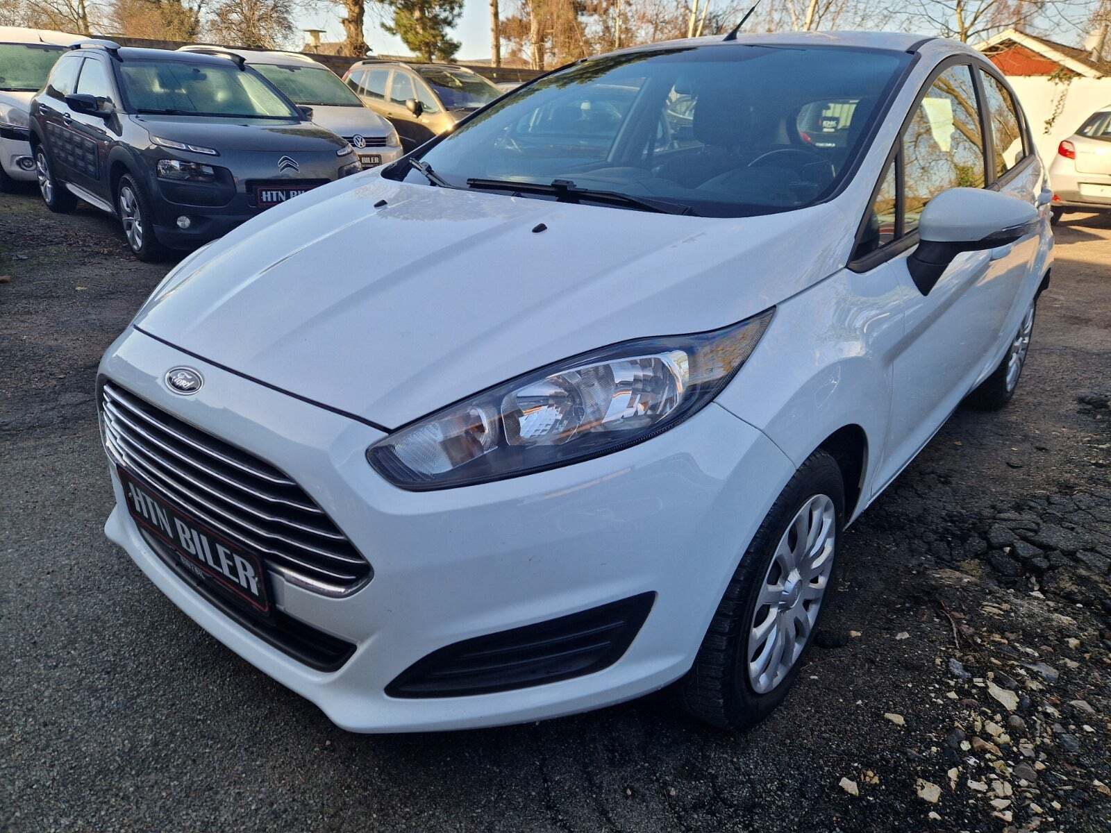 Hvid Ford Fiesta fra 2015