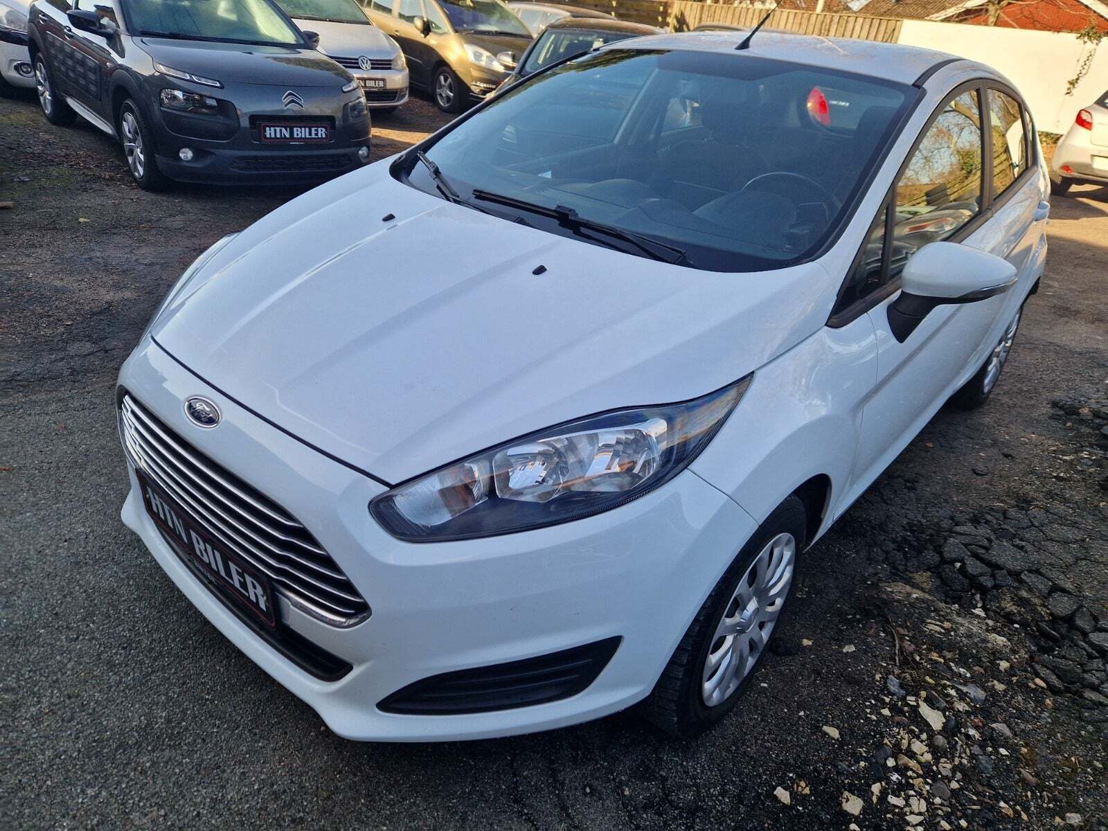 Hvid Ford Fiesta fra 2015