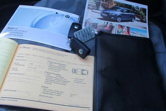 Grå Skoda Fabia fra 2010