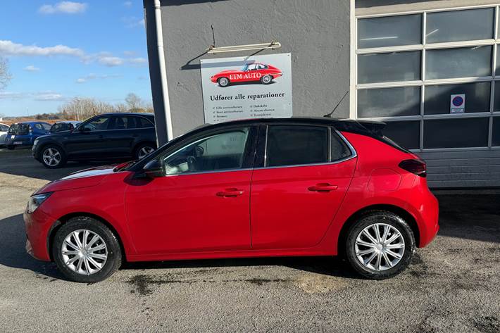 Rød Opel Corsa fra 2020