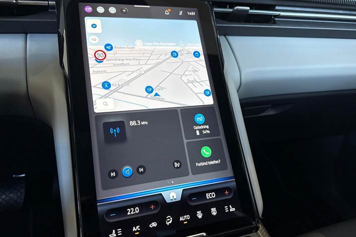 Blå Ford Explorer fra 2024