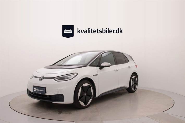 Hvid VW ID.3 fra 2020 set udefra