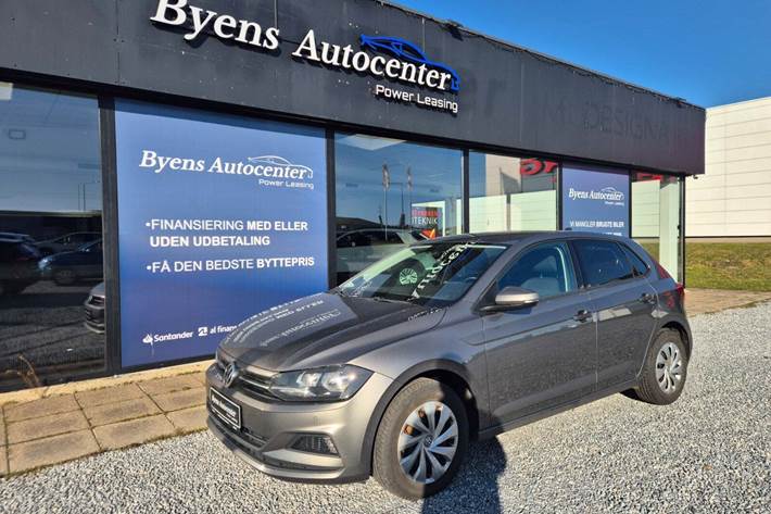 Grå VW Polo fra 2018