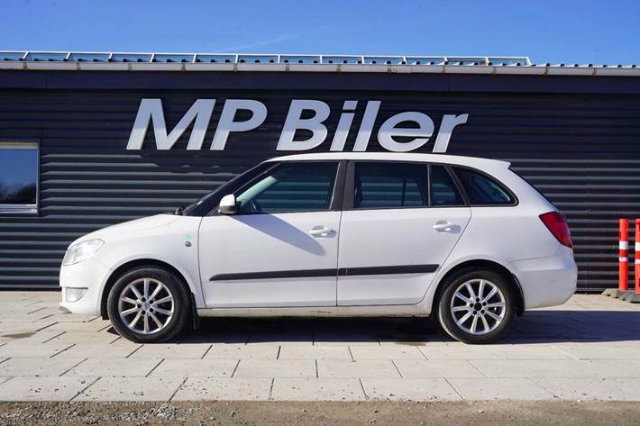 Hvid Skoda Fabia fra 2013