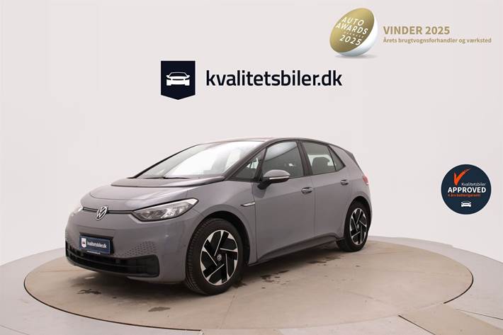 Grå VW ID.3 fra 2022 set udefra