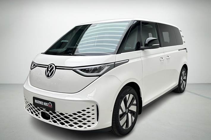 Hvid VW ID.Buzz fra 2025 set udefra