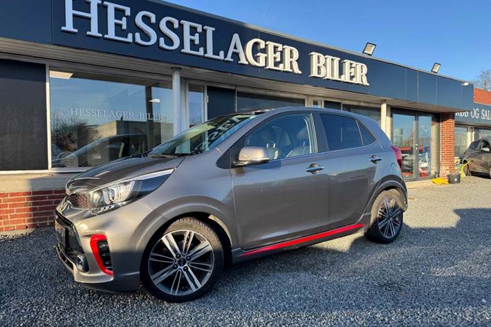 Grå Kia Picanto fra 2018 set udefra
