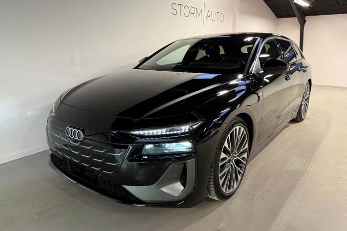 Sort Audi A6 e-tron fra 2025
