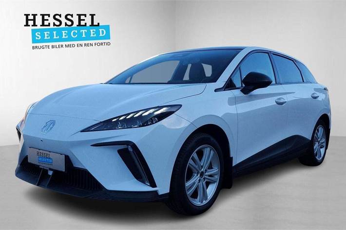 Hvid MG 4 fra 2023 set udefra