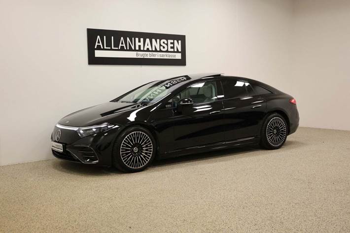 Sort Mercedes EQS580 fra 2022