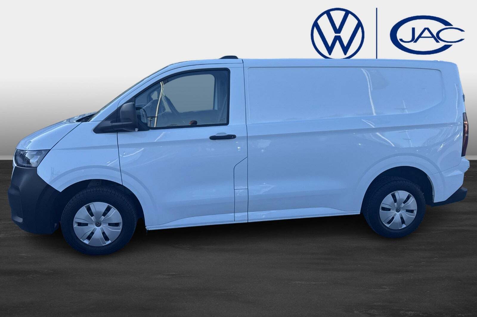 Hvid VW Transporter fra 2025