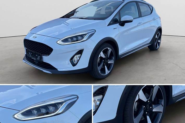 Hvid Ford Fiesta fra 2021