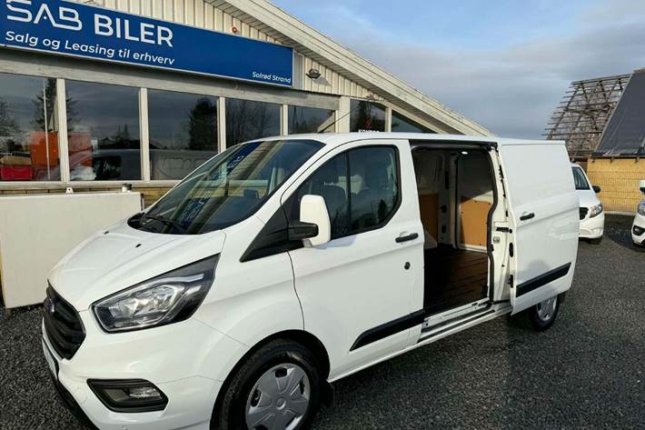 Hvid Ford Transit Custom 340L fra 2022