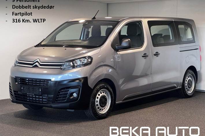 Grå Citroën e-Jumpy fra 2024 set udefra