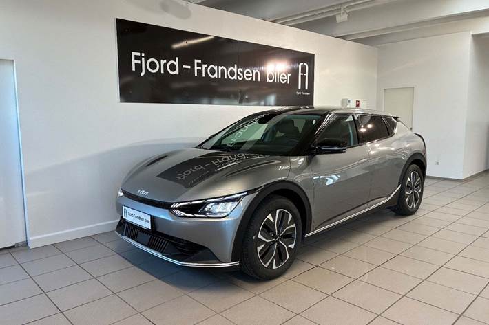 Grå Kia EV6 fra 2022 set udefra