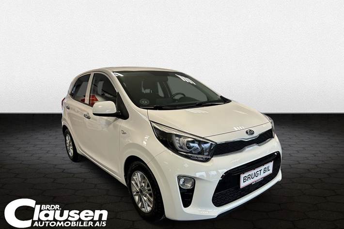 Hvid Kia Picanto fra 2021 set udefra