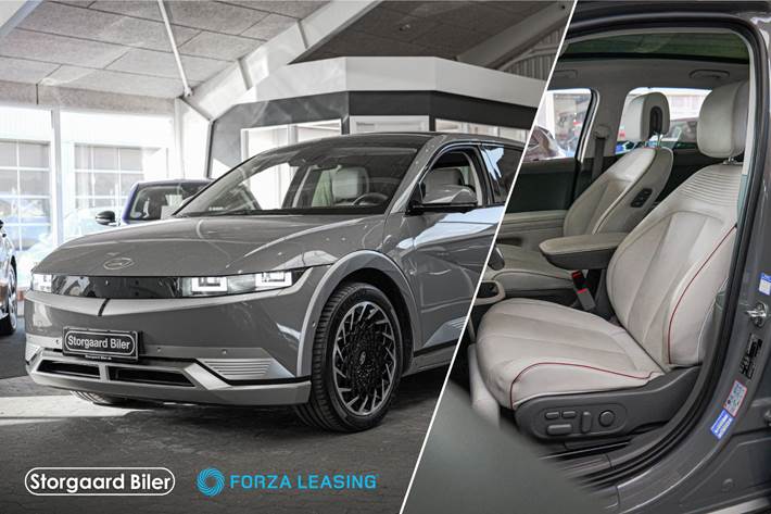 Grå Hyundai Ioniq 5 fra 2022 set udefra