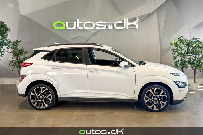 Hvid Hyundai Kona fra 2021