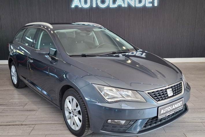 Grå Seat Leon fra 2019 set udefra