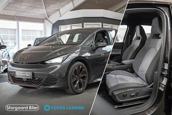 Grå Cupra Born fra 2022 set udefra