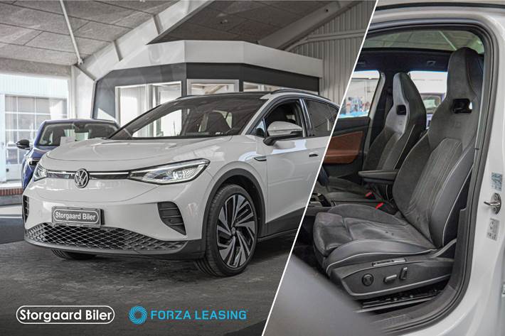 Hvid VW ID.4 fra 2021 set udefra