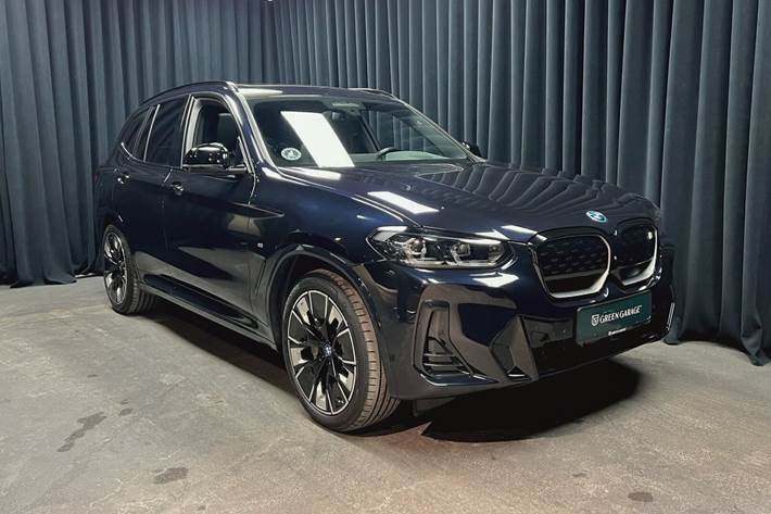 Sort BMW iX3 fra 2023 set udefra