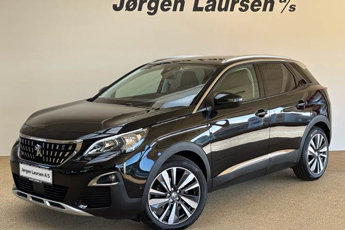 Sort Peugeot 3008 fra 2019 set udefra