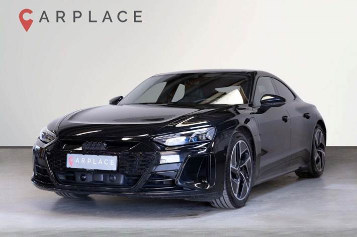 Sort Audi e-tron GT fra 2023 set udefra