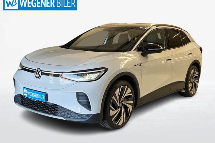Hvid VW ID.4 fra 2021 set udefra