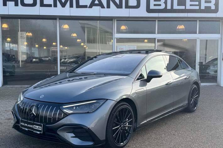 Grå Mercedes EQE350+ fra 2022