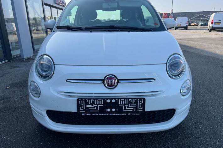 Hvid Fiat 500 fra 2016