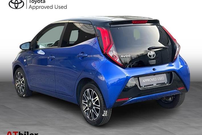 Blå Toyota Aygo fra 2019