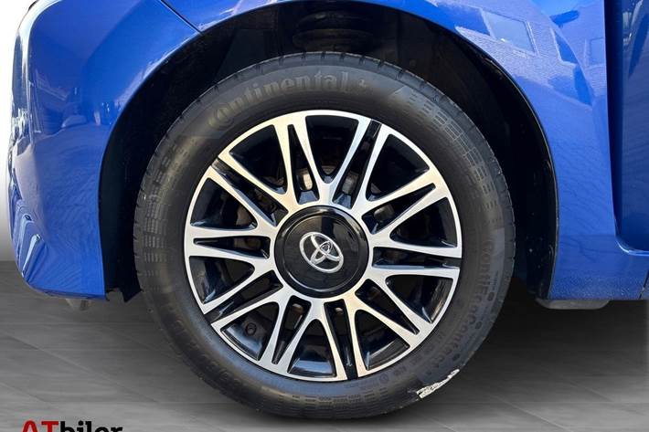 Blå Toyota Aygo fra 2019