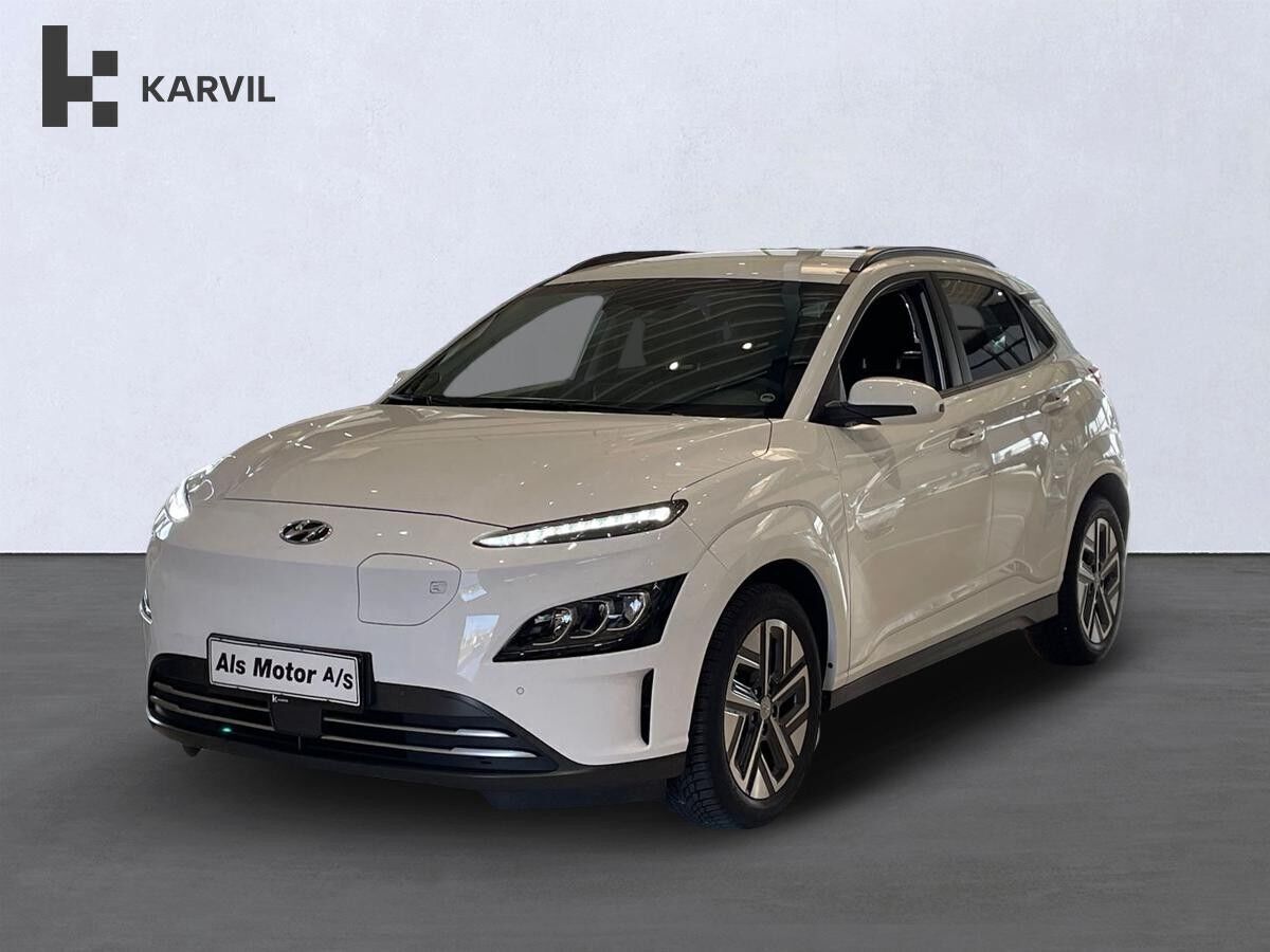 Hvid Hyundai Kona fra 2022
