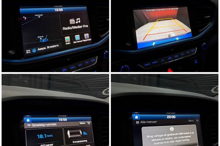 Blå Hyundai Ioniq fra 2017