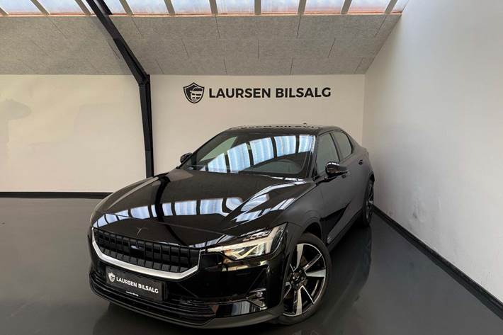 Sort Polestar 2 fra 2021 set udefra